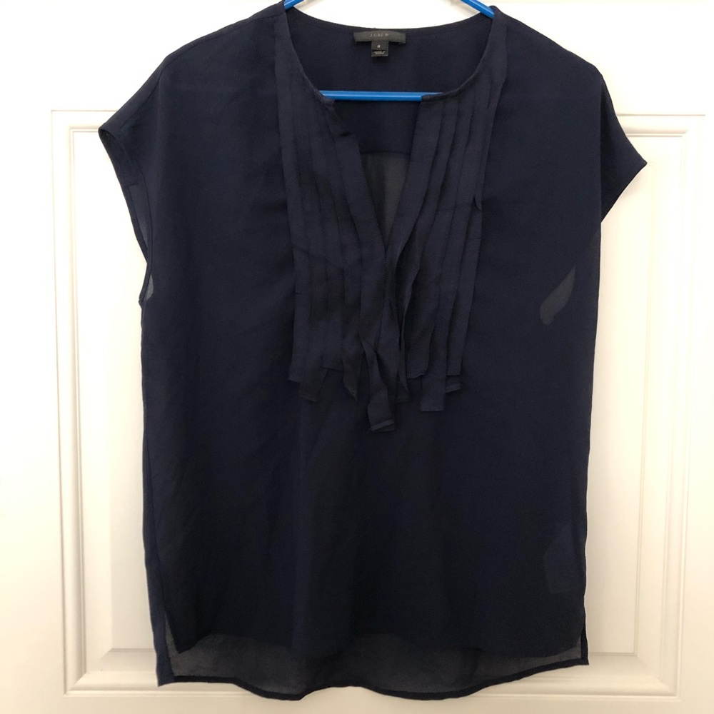 J. Crew V-neck Blouse Size 0